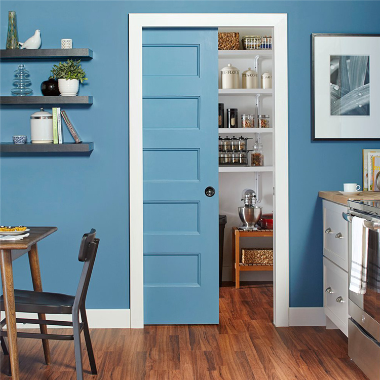Interior Wood Barn Door with Stainless Steel Track Wood Sliding Door