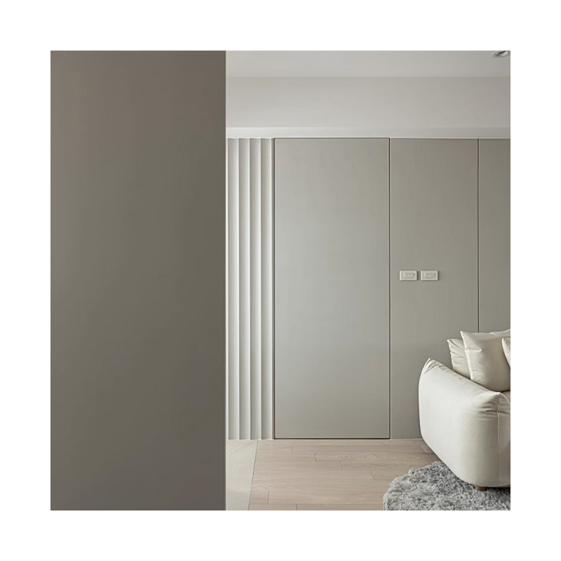 Latest Design Modern Commercial Frameless Interior Flush Concealed Invisible Wood Room Hidden Secret Door Hidden