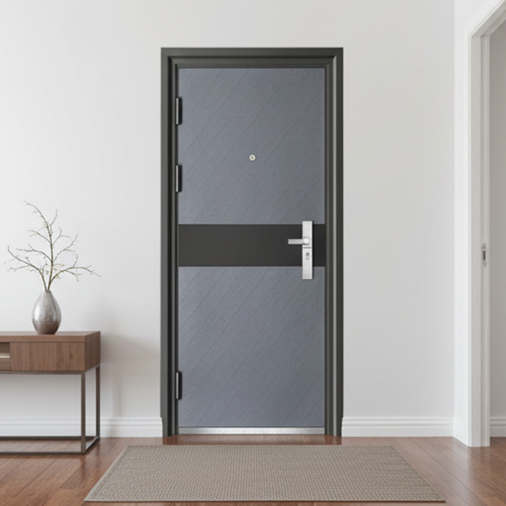 Puertas de seguridad de acero para apartamentos residenciales y hoteles, puertas principales de seguridad