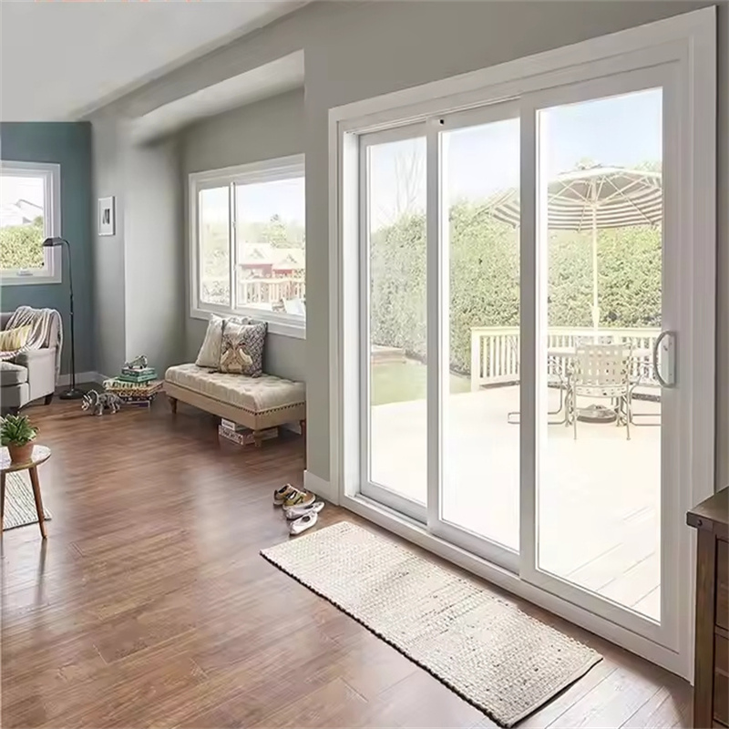 Residential House Water Proof Heat Insulation Exterior UPVC Sliding Door