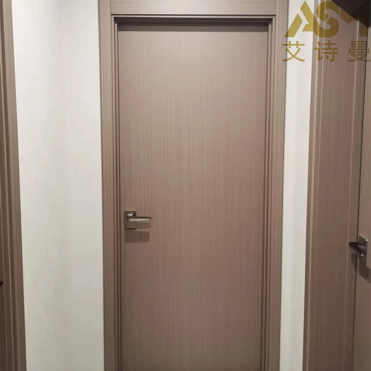 Wholesale Latest Design Aluminum Interior Flush Concealed Invisible Timber Solid Wooden Bedroom Hidden Secret Interior Solid Luxury Wooden Door