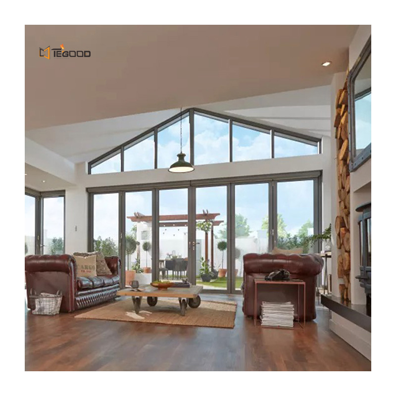 California Architectural Residential Project Storefront Commercial Bifolding Glass UPVC Folding Doors