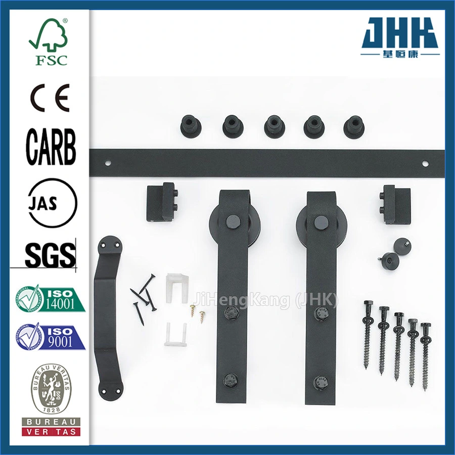 Interior Sliding Closet Pocket Wooden Wood Barn Door (JHK-S04)