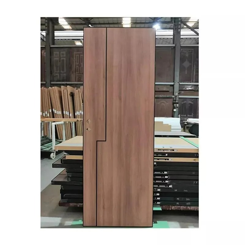 Hotel Room Door Aluminum Wood Composite Door Aluminum Alloy Imitation Wood Door