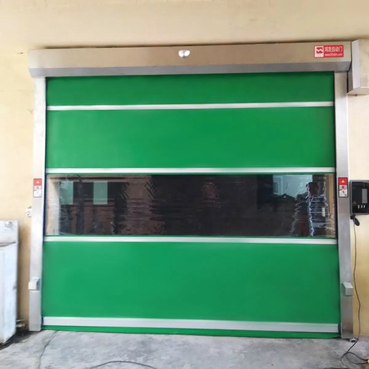 Puerta de garaje enrollable de alta velocidad de aluminio de seguridad (HF-K52)