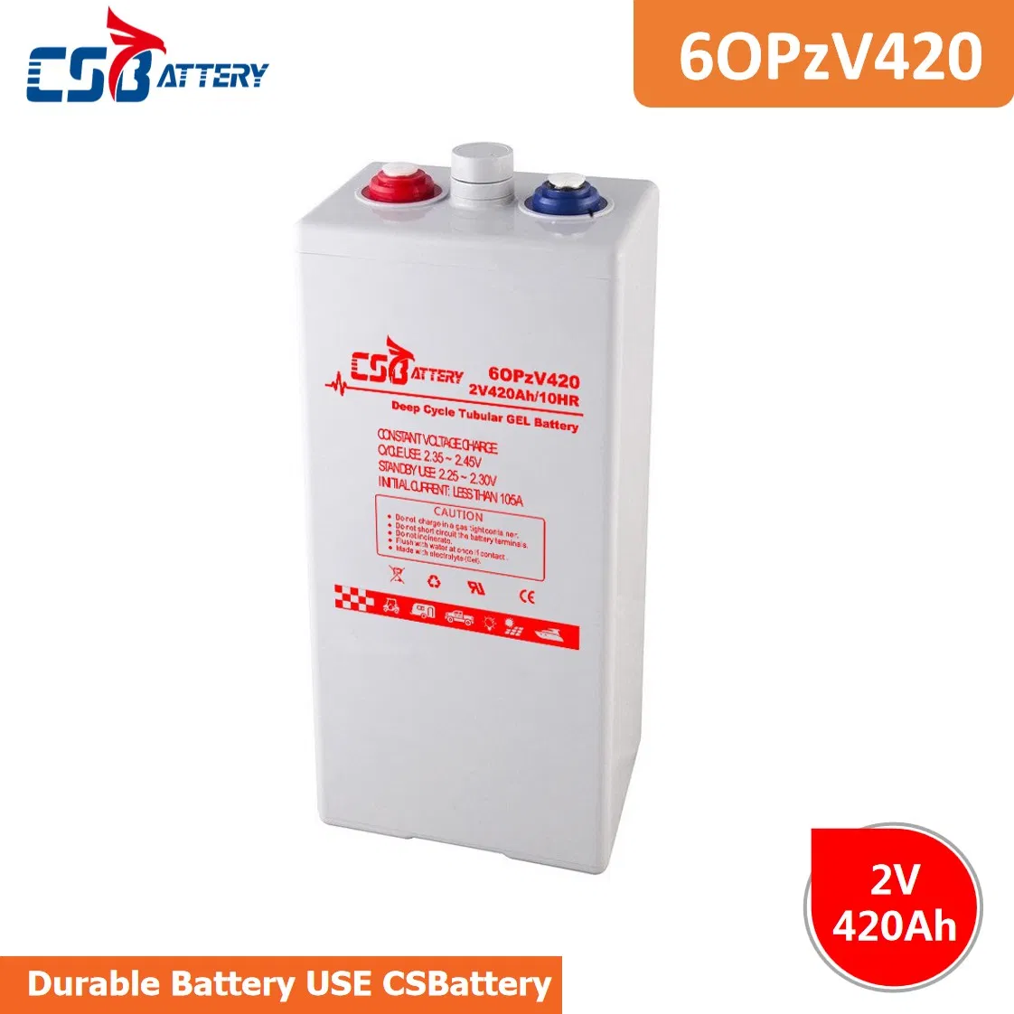 Csbattery 2V350ah Industrial Accumulator UPS Backup Solar-Panel-Power-Batteries Battery for Data-Center//Telecom/Centrifugal-Pumps/Boo