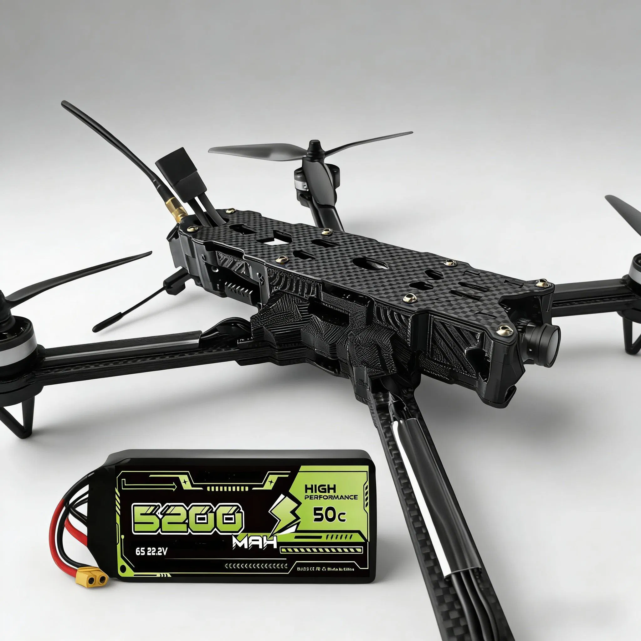 Drone 25c-5000mAh Temperature-Resistant Fpv Racing High Discharge Rate Lipo Battery