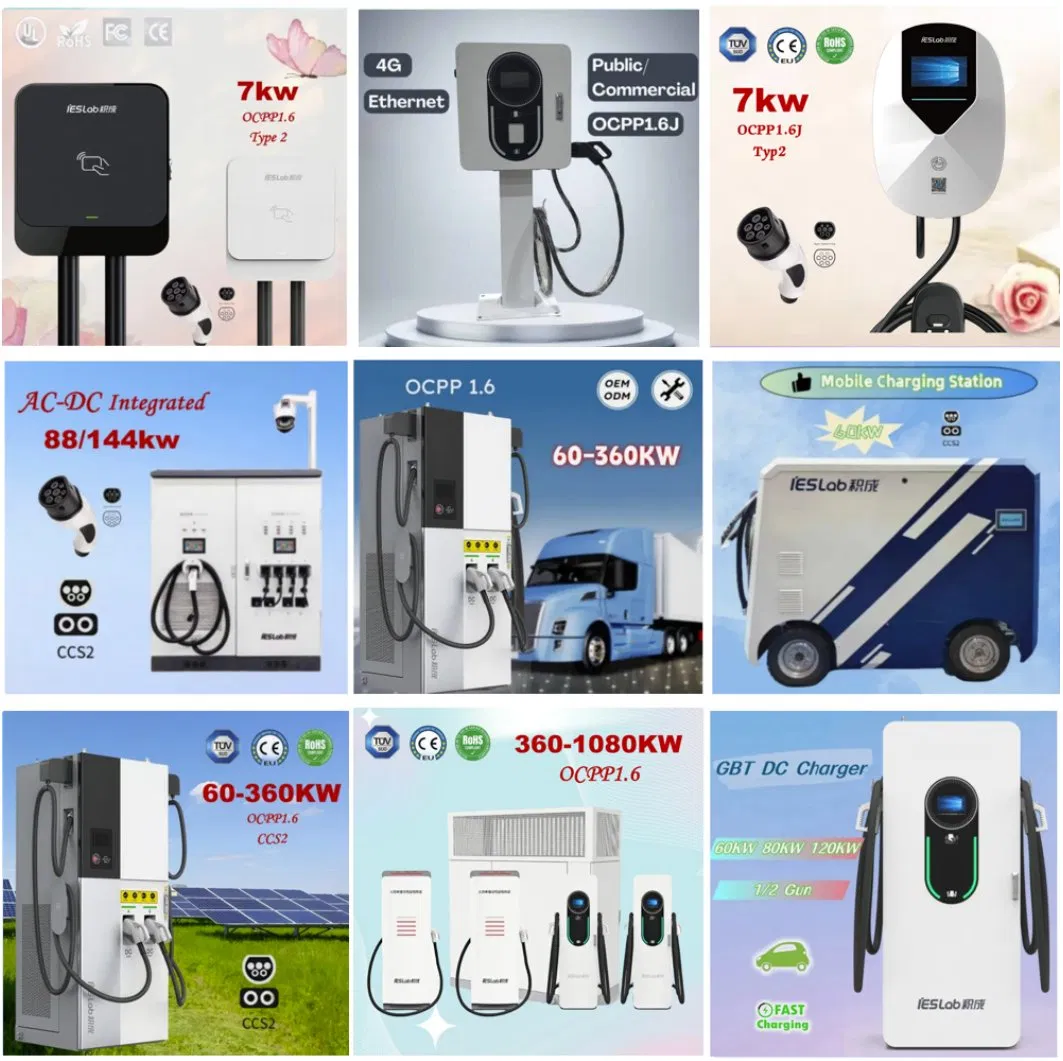 CCS2 Gbt Electric Vehicle Car Battery Fast DC EV Charging Solution with Ocpp CE