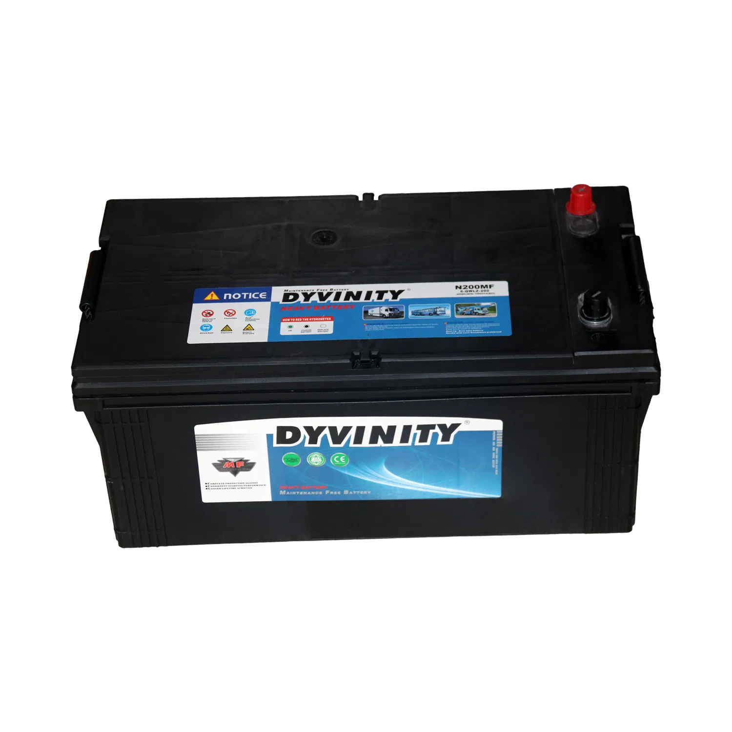 Top Quality DIN60 Automotive Car Battery 12V200ah Maintenance Free for Starting Car Auto Battery Car