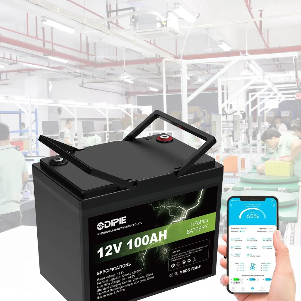 12V 12.8V 50ah 100ah 150ah 200ah 230ah 280ah 300ah 314ah 400ah 460ah 560ah 600ah 628ah Deep Cycle Lithium LiFePO4 LFP Solar Storage Battery OEM China Factory