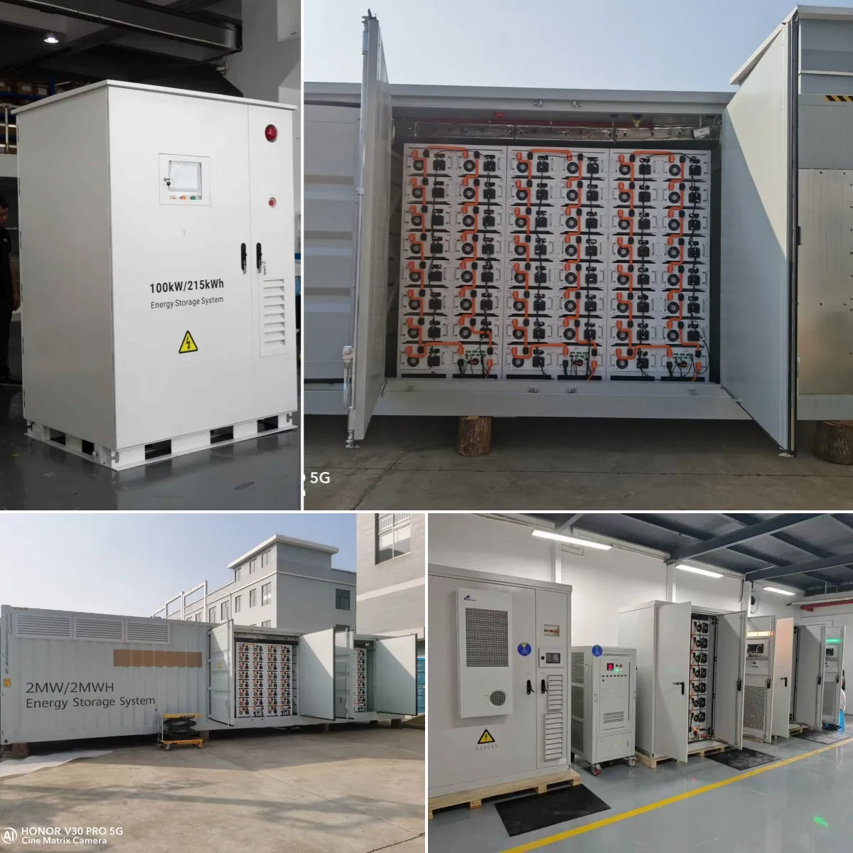 Indoor 50kw 100kwh Lithium Battery Solar Energy System 100kw 100kwh Energy Storage System 80kw Hybrid Solar Power Storage System for Commercial Use