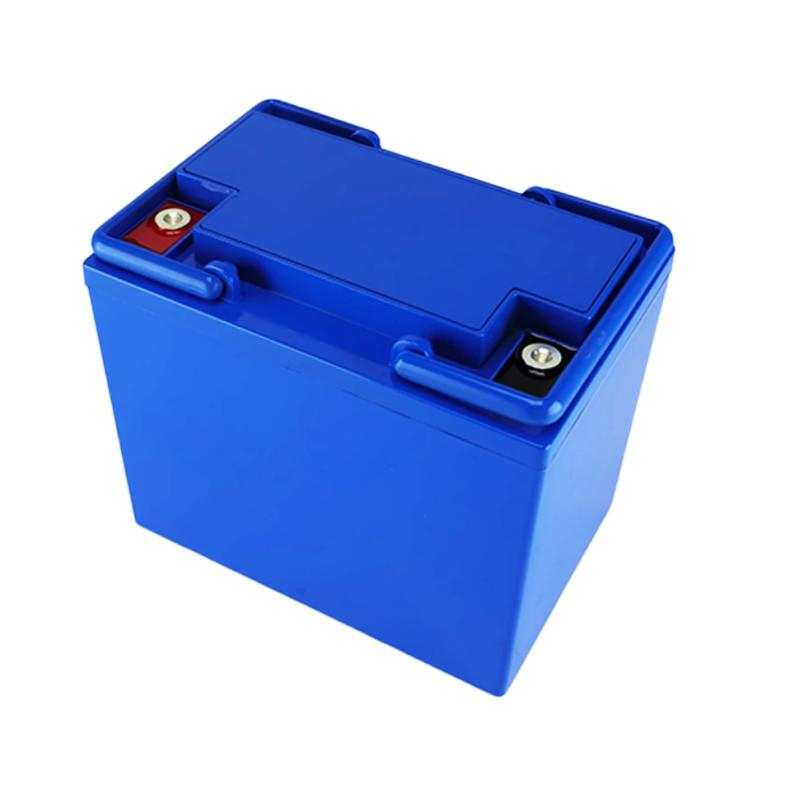 ABS Case 12V 52ah Lithium Iron Phosphate Forklift Trailer Trail Car Electric Wheelchairs Motorcycle LiFePO4 Battery Pack