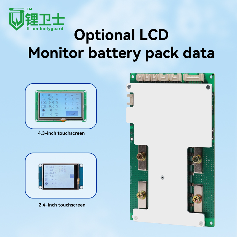 Lws Smart Battery BMS 8s 200A Battery Management Systems 8s BMS LiFePO4 with LCD/Bt/RS485