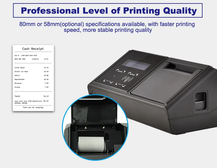 Android POS Terminal Side View