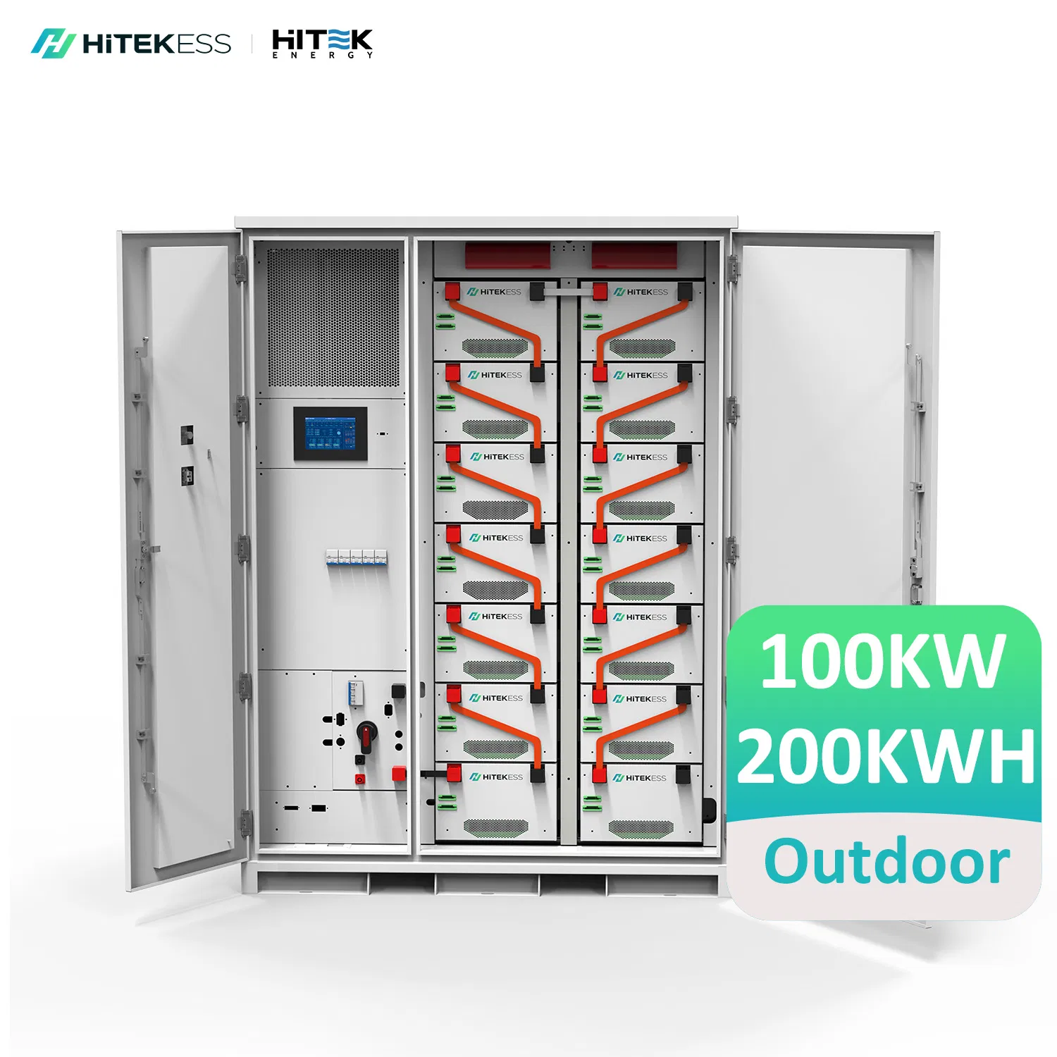 200kwh Battery Storage System 51.2V 280ah 50kw 100kw 200kw Modular Battery Storage IP55/IP65 Enclosure Renewable Energy Integration Smart Energy Storage System