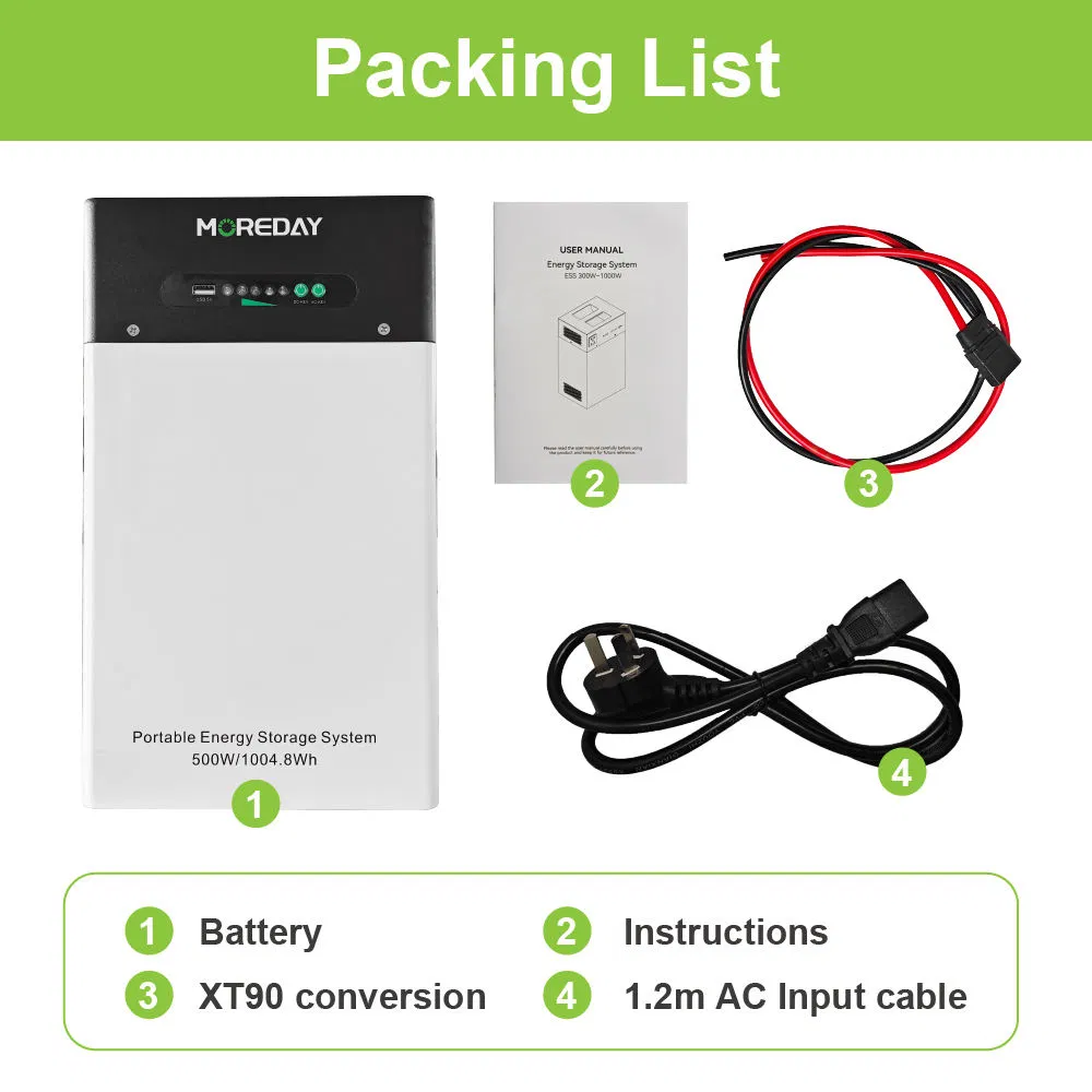 Portable Power Station 1kwh Compact Lithium Battery with Solar Charging