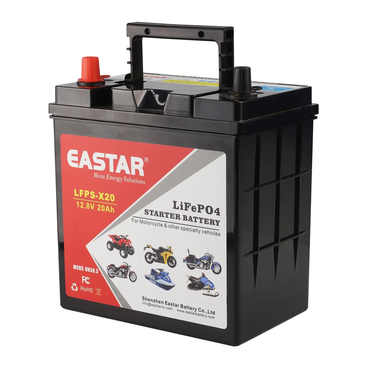 Customized 12.8V 20ah Ebike Lithium Ion Battery Pack for Electric Scooter and Motorcycle