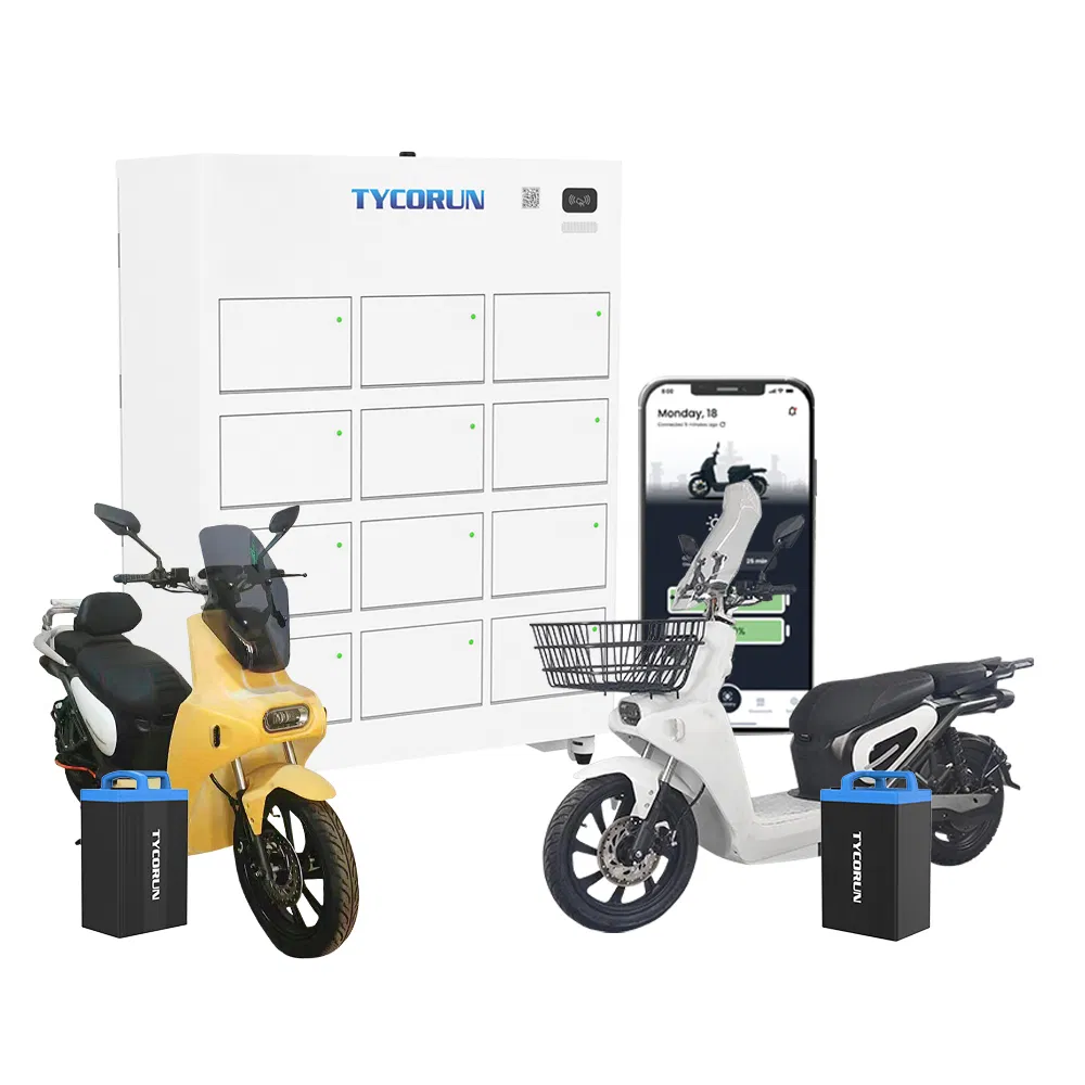 Tycorun Solar 48V/60V/72V Battery Exchange System Rental Battery and Swap Platform