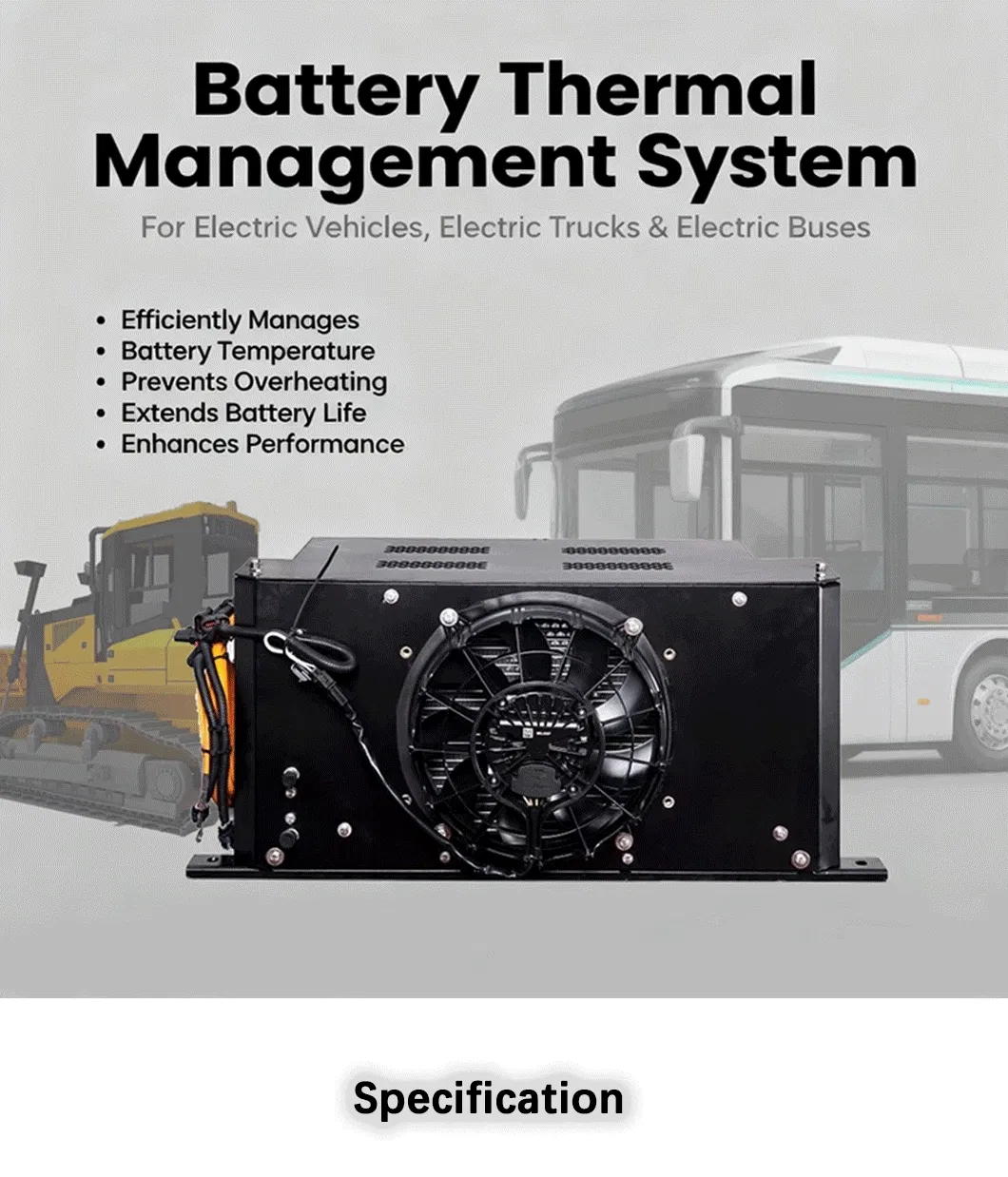 Nfelectric Bus Vehicle Battery Thermal Cooling Management System