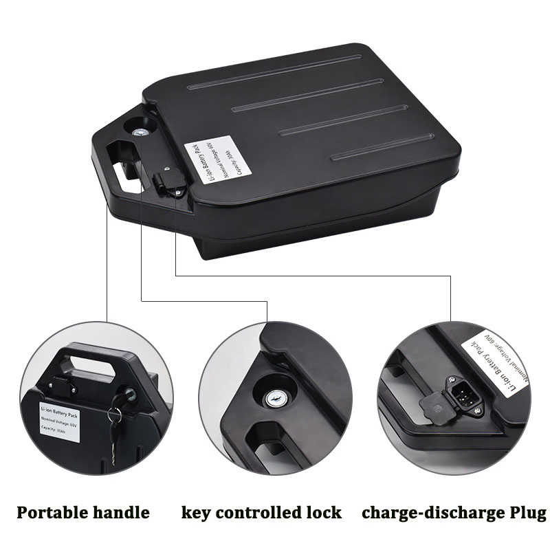 48V 60V 72V 20ah 30ah 40ah 50ah Electric Motorcycle, Scooter, Bicycle Lithium Ion Rechargeable Deep Cycle Li-ion Battery Pack