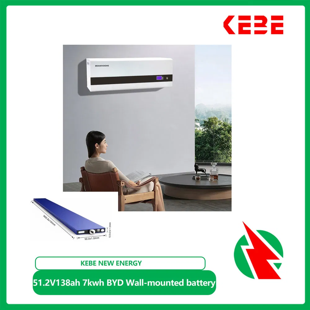 Rechargeable 48V 138ah 7kwh Lithium LiFePO4 Storage Battery Powerwall with Byd Bladed Cells High Temperature Resistant