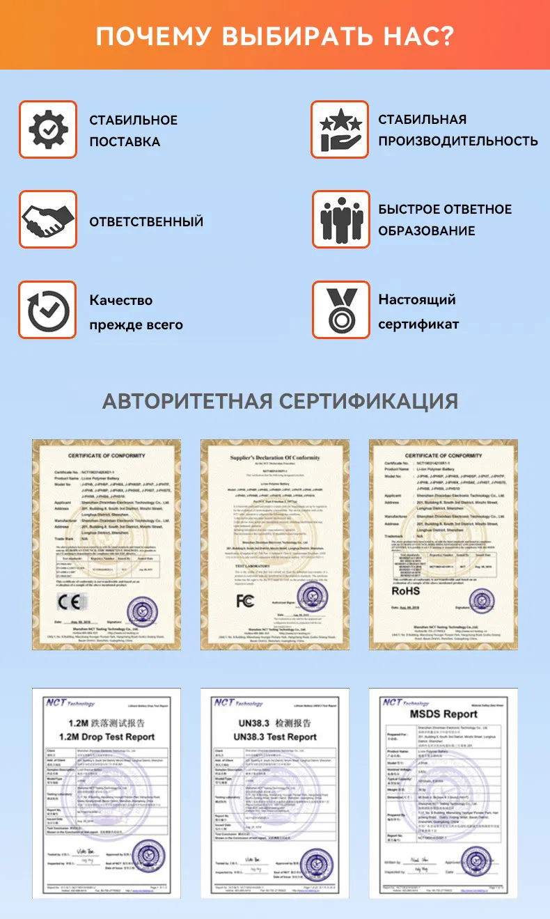 Certifications