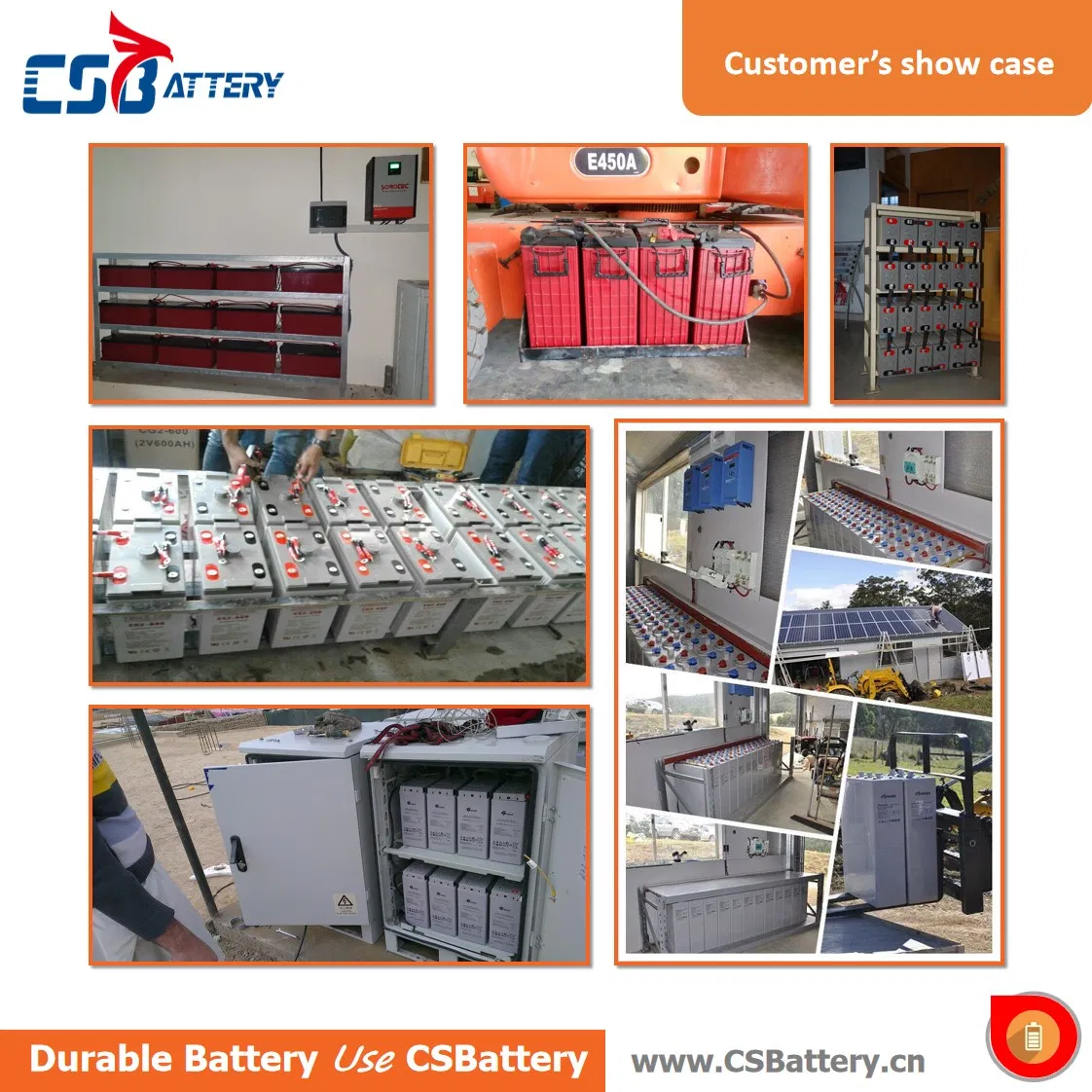 Csbattery 2V350ah Industrial Accumulator UPS Backup Solar-Panel-Power-Batteries Battery for Data-Center//Telecom/Centrifugal-Pumps/Boo