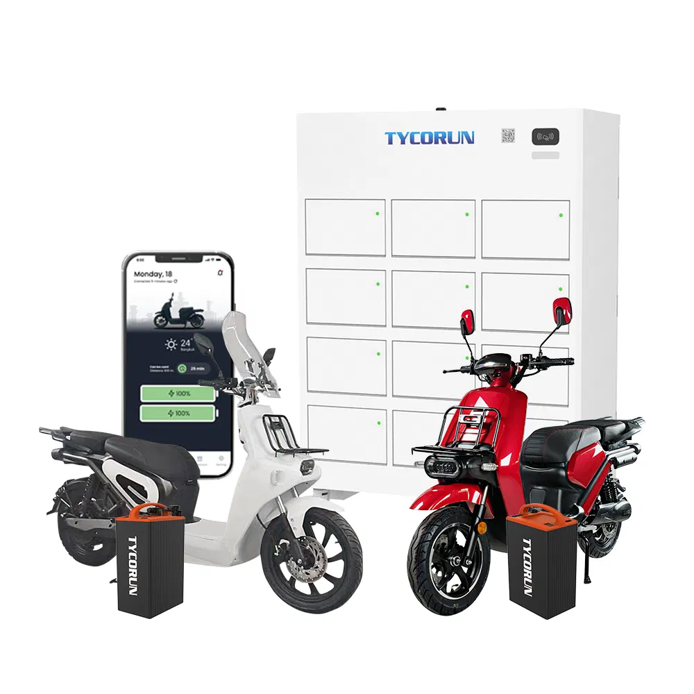 Tycorun Customized Floor-Mounted Battery Sharing Swapping Cabinet Lithium-Battery Charging System Station