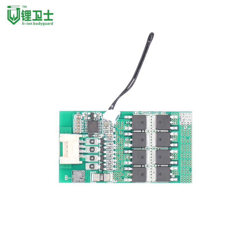 Battery Management System 4s 25A LiFePO4 12V BMS for Solar, Portable Electronic Devices