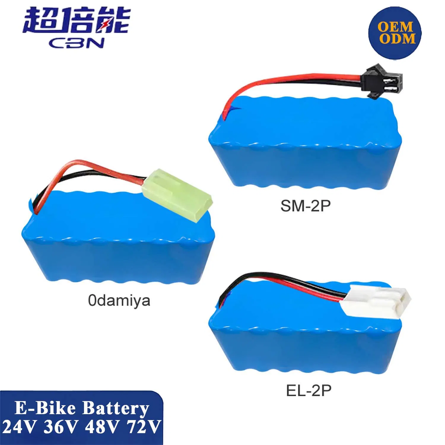 OEM ODM Rechargeable Li-ion Battery Pack 12V 24V 36V 10ah 20ah 30ah 40ah 50ah 100ah 48V 60V 72V E-Bike Scooter Lithium Battery Pack
