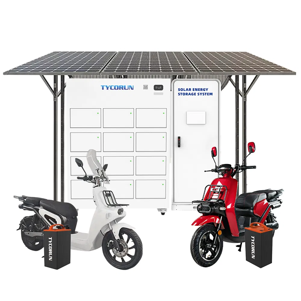 Tycorun Battery System Station Solar Power Swapping for Brazil E-Motorcycle and E-Tricycle