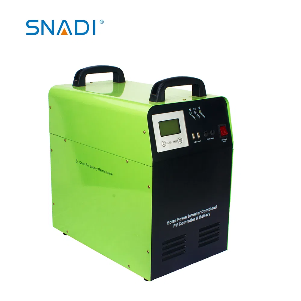 Solar 0.3kw 0.5kw 1kw 1.5kw Power DC to AC Inverters with Charge Controller Battery All in One System for Small Load Charging