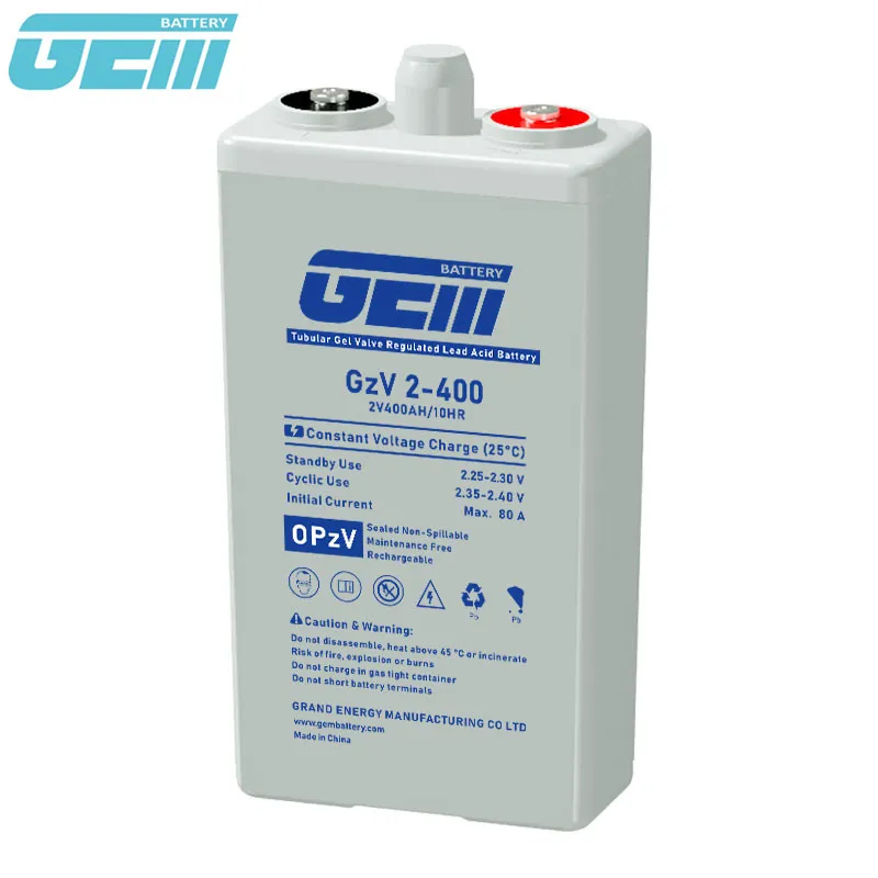 Tubular Gel Battery Side View