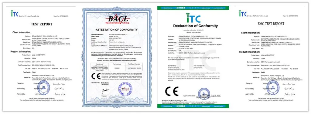 Product Certifications