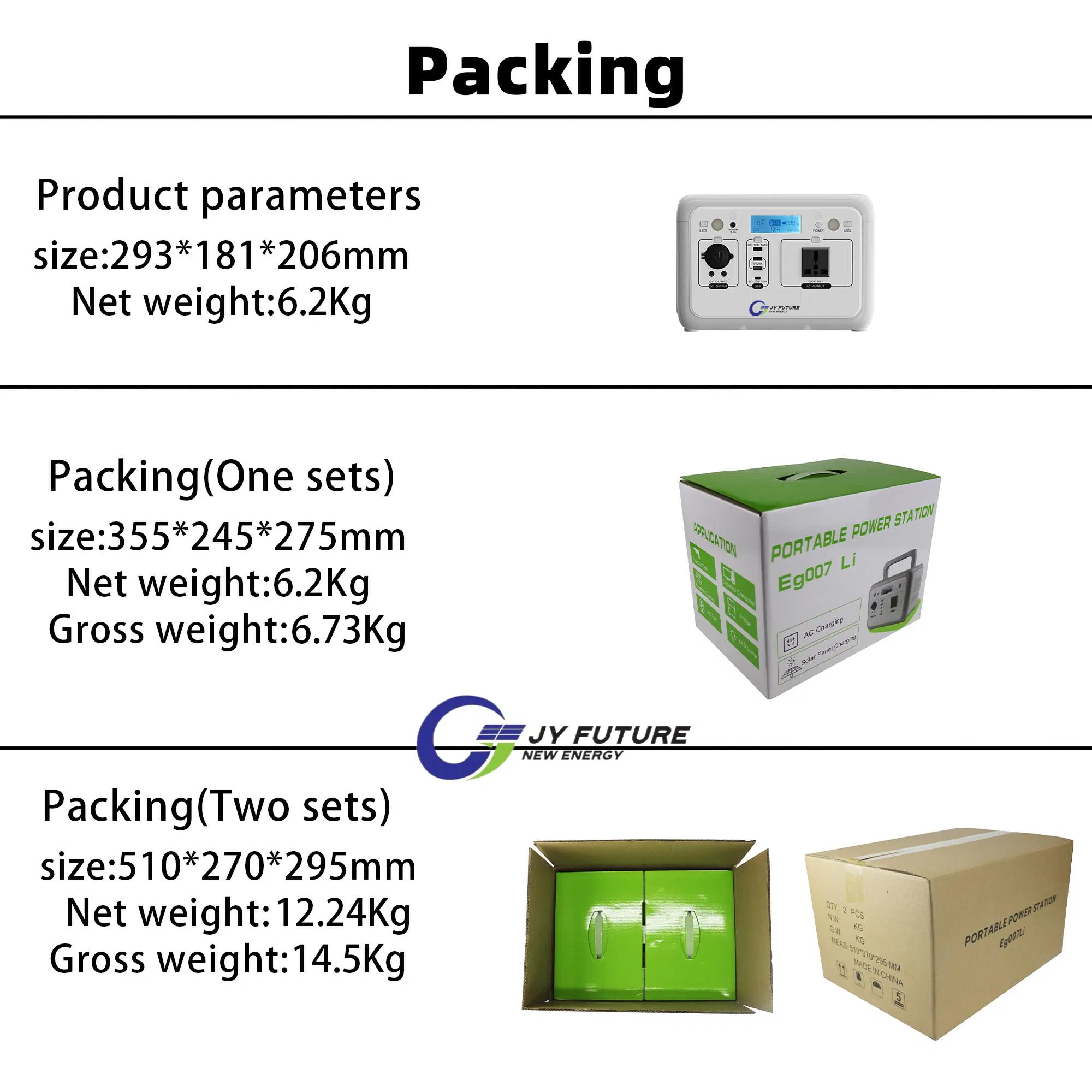 Outdoor 200W 300W 600W 1000W LiFePO4 Lithium Battery Camping Solar Generator Portable Power Station All in One 24V Power Generator