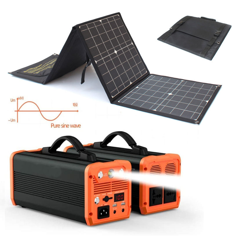 Solar Power Bank Portable Charging Power Station 500W 700W 1000W 2000W Portable Storage Battery
