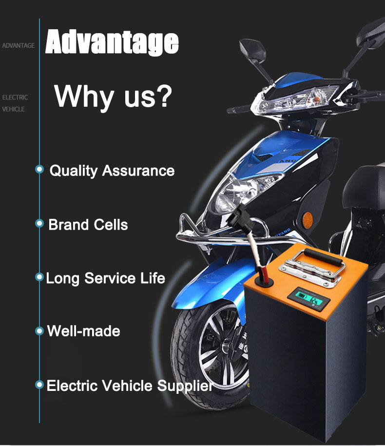 Long Range 250-300km Delivery Special Use Best 60V 100ah Electric Motorcycle Battery Pack with Sale Price
