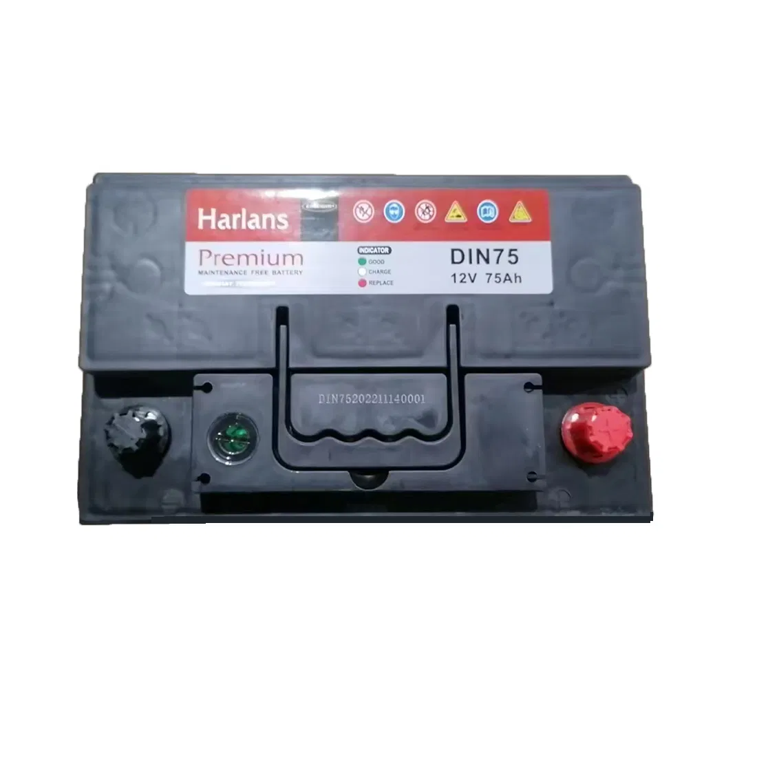 12V 70ah 75ah Automotive Mf Lead Acid Start Battery High CCA Starting Batteries DIN66/DIN72/DIN75/ 57412/57413