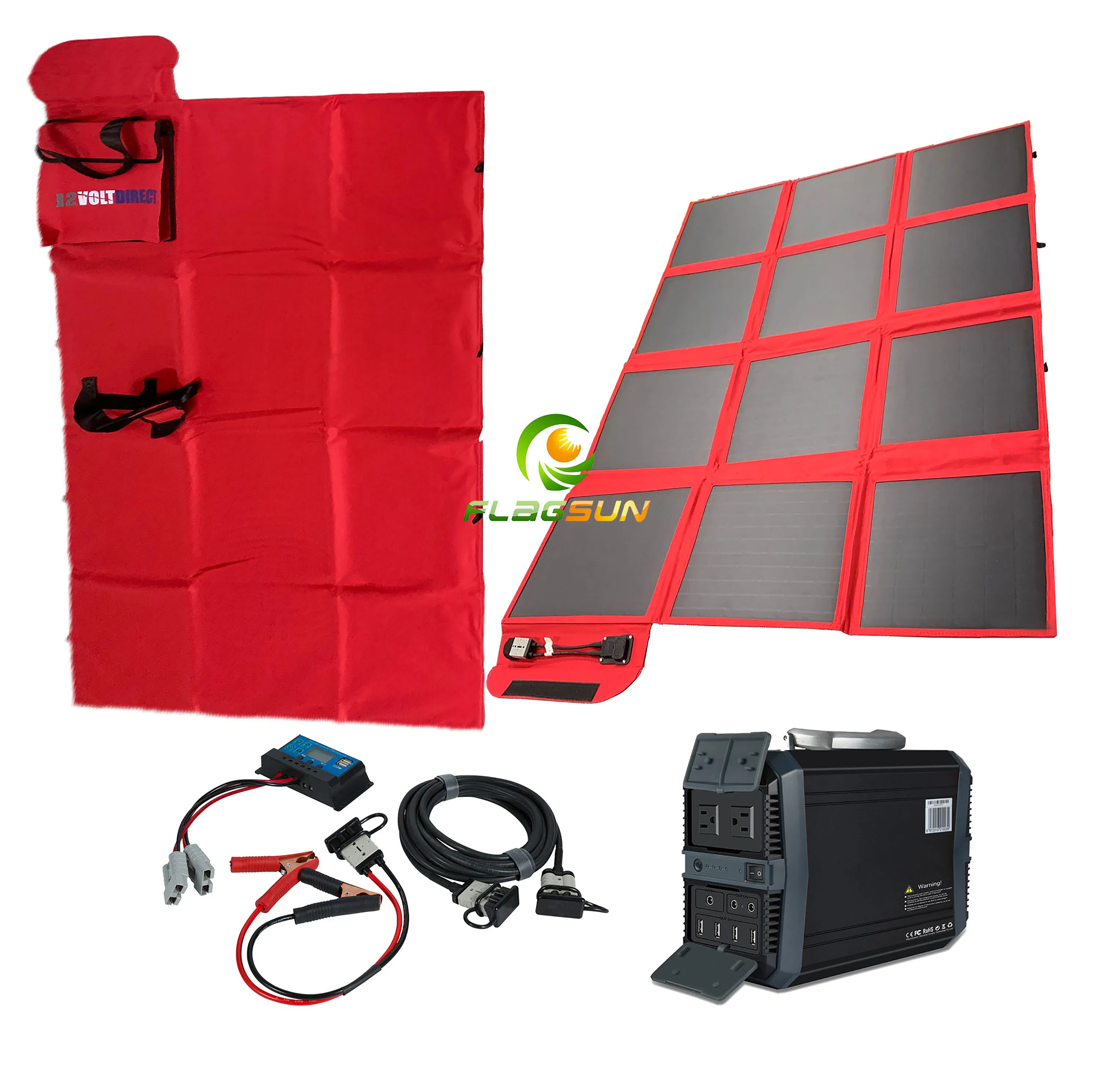 Hot Selling Portable Solar Charging System for Power Charing Outdoor with Charger and Battery