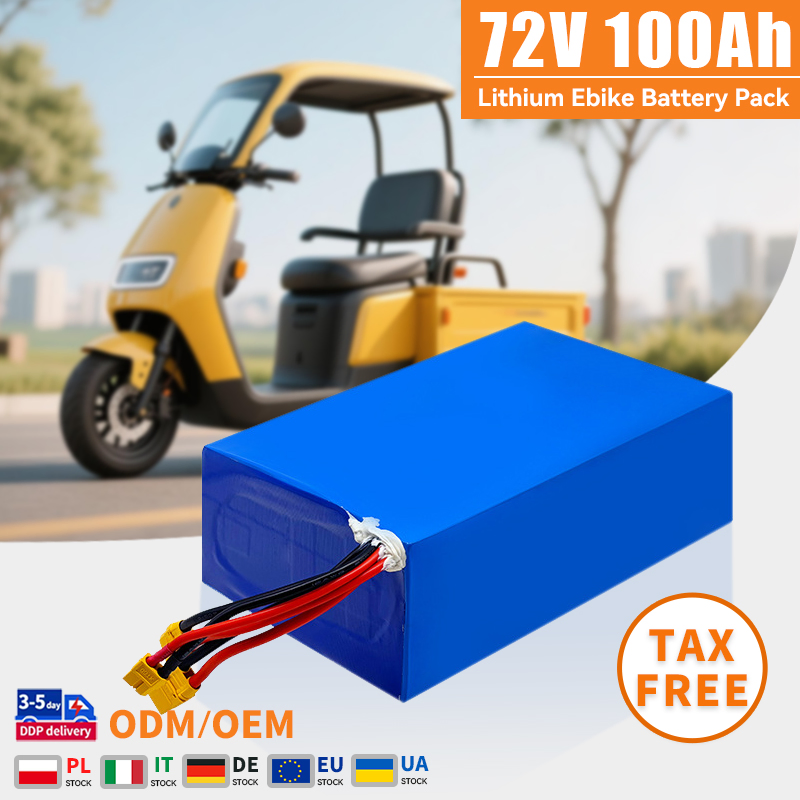72V 100ah Lithium Ion Battery Pack 48V 60V 20ah 30ah 50ah 200ah for Forklifts Electric Motorcycle Scooter 72V Ebike Battery