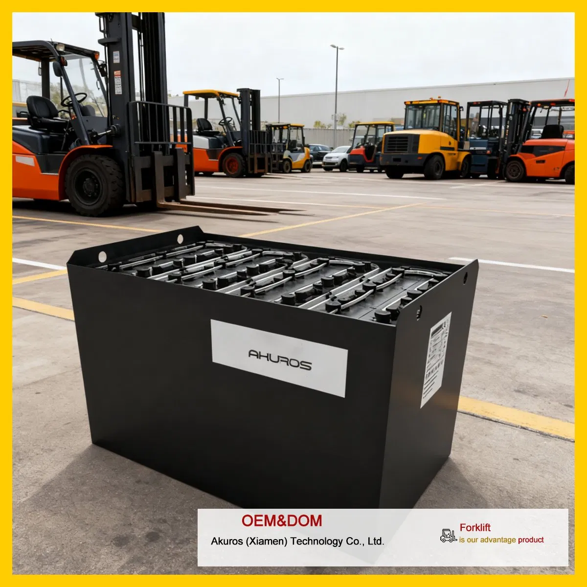 Dry Charged Cell 12 Volt Heavy Duty Lead Acid Batteries Forklift Battery for Car Automotive Starting