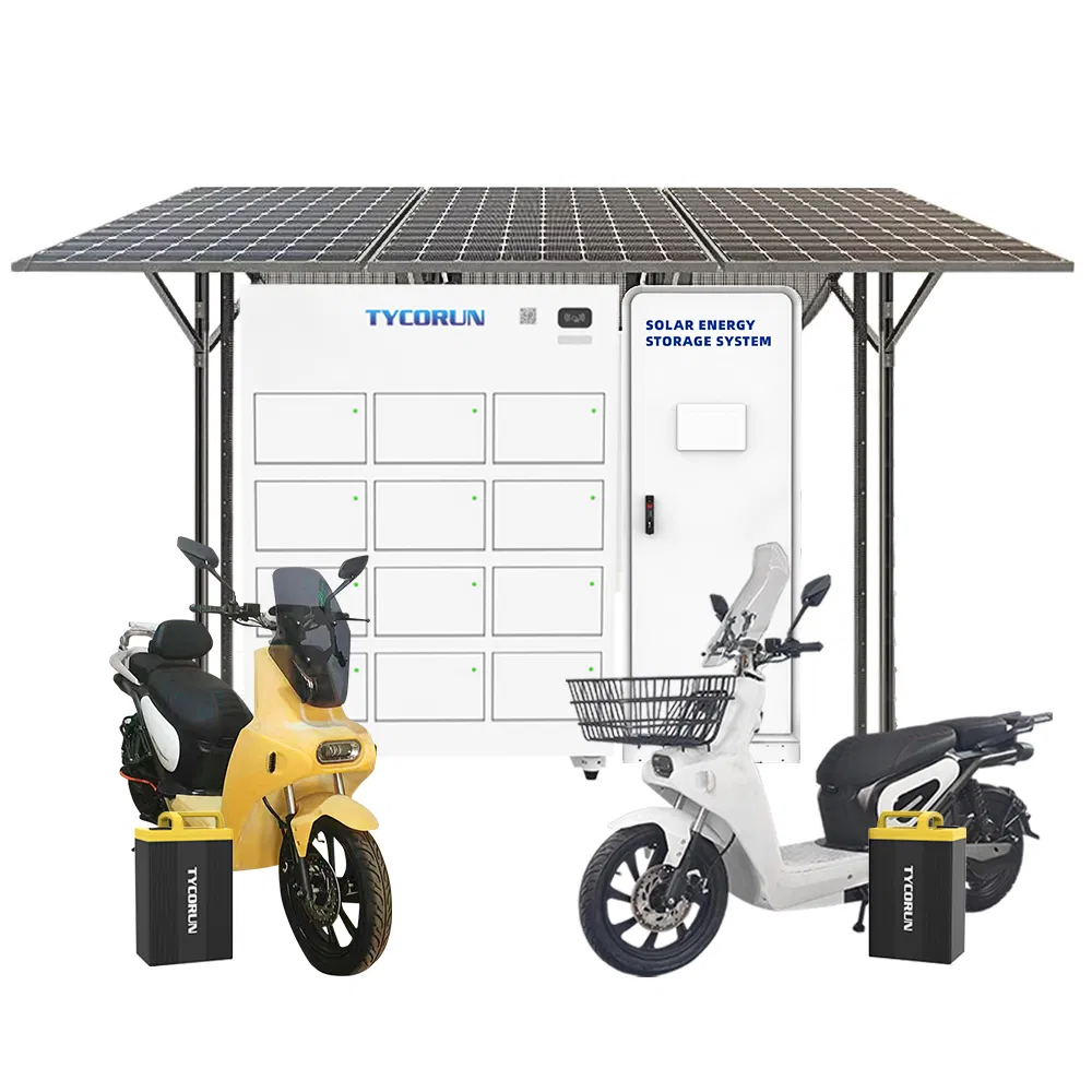 Tycorun Battery System Station Solar Power Swapping for Brazil E-Motorcycle and E-Tricycle