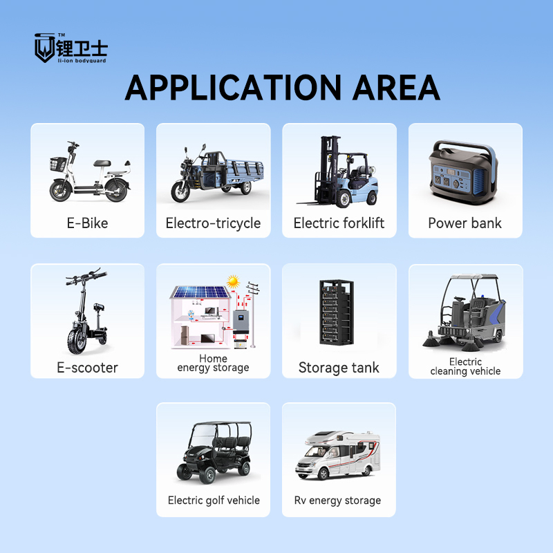 BMS LiFePO4 6s 8s 16s 24V 48V 100A 200A Smart BMS Battery Management System for Lithium Ion Battery Pack