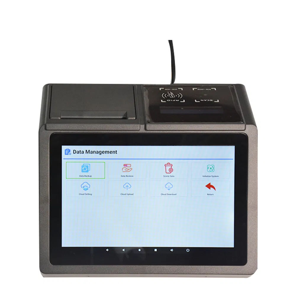 All in One Solution Tablet 10.1 Inch Touch Screen Cash Register Ultra Thin Android POS System A1190