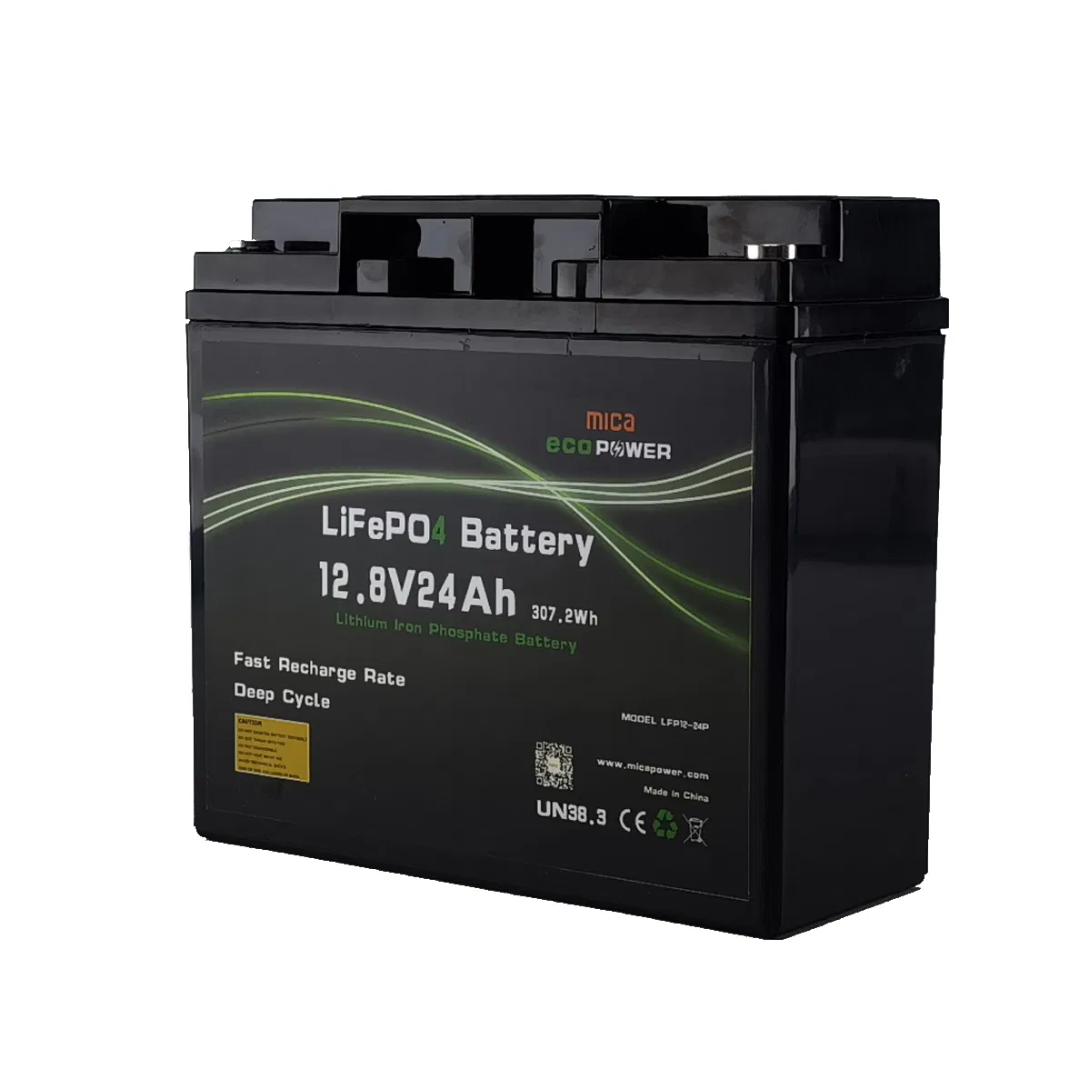 Super Power Electric Bike Scooter 12V 24ah Lithium Iron Phosphate Battery Pack Solar Emergency Power System