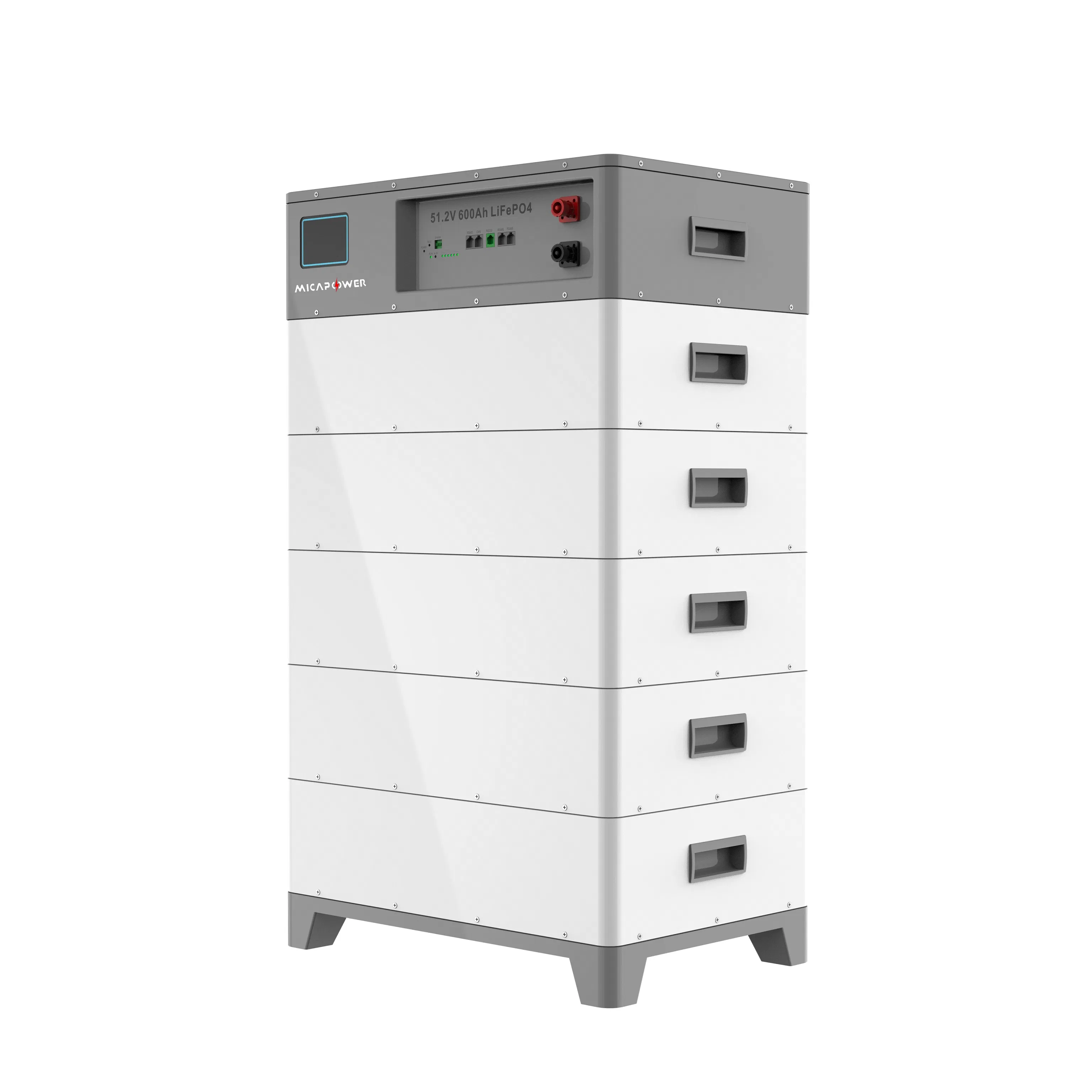 Mica Factory 10kwh 20kwh 30kwh Stackable LiFePO4 Battery Lithium Iron Phosphate Battery Pack Solar Energy Storage Modular Battery System