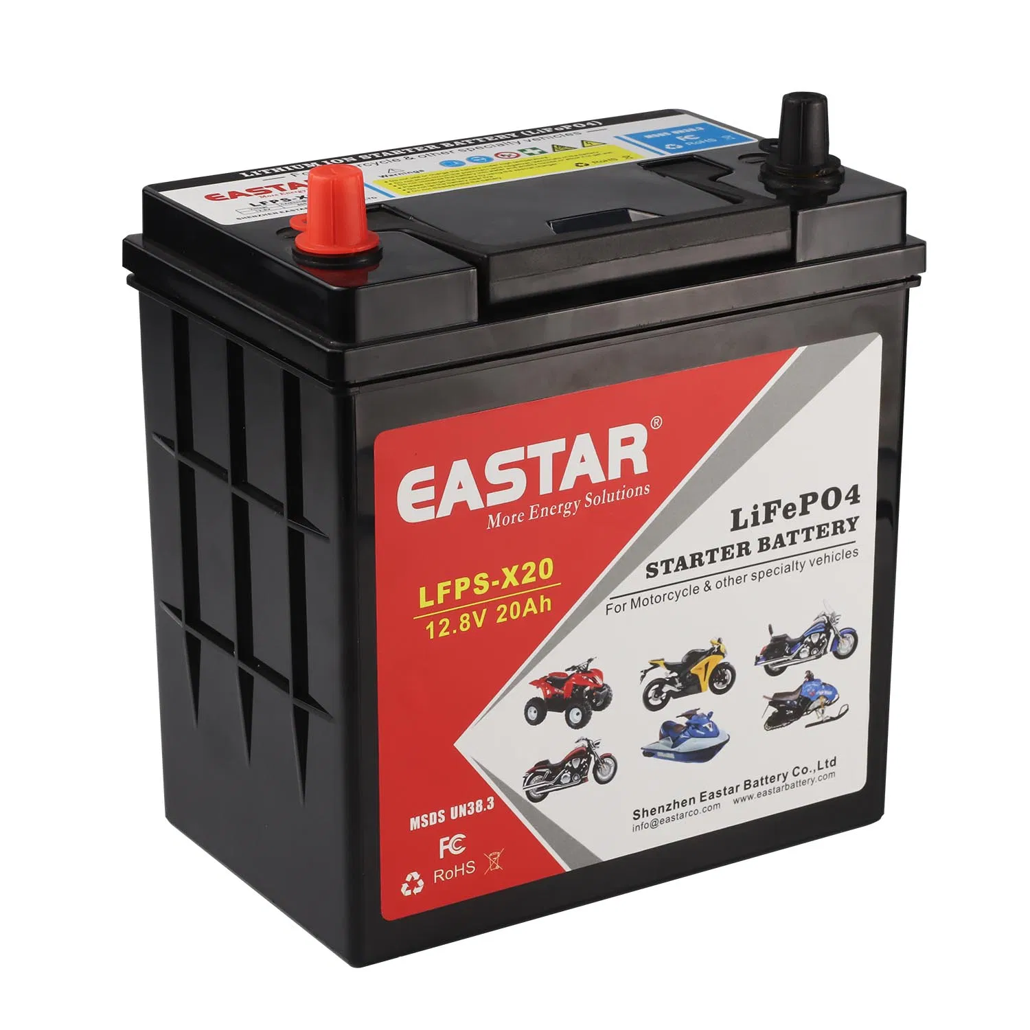 Customized 12.8V 20ah Ebike Lithium Ion Battery Pack for Electric Scooter and Motorcycle