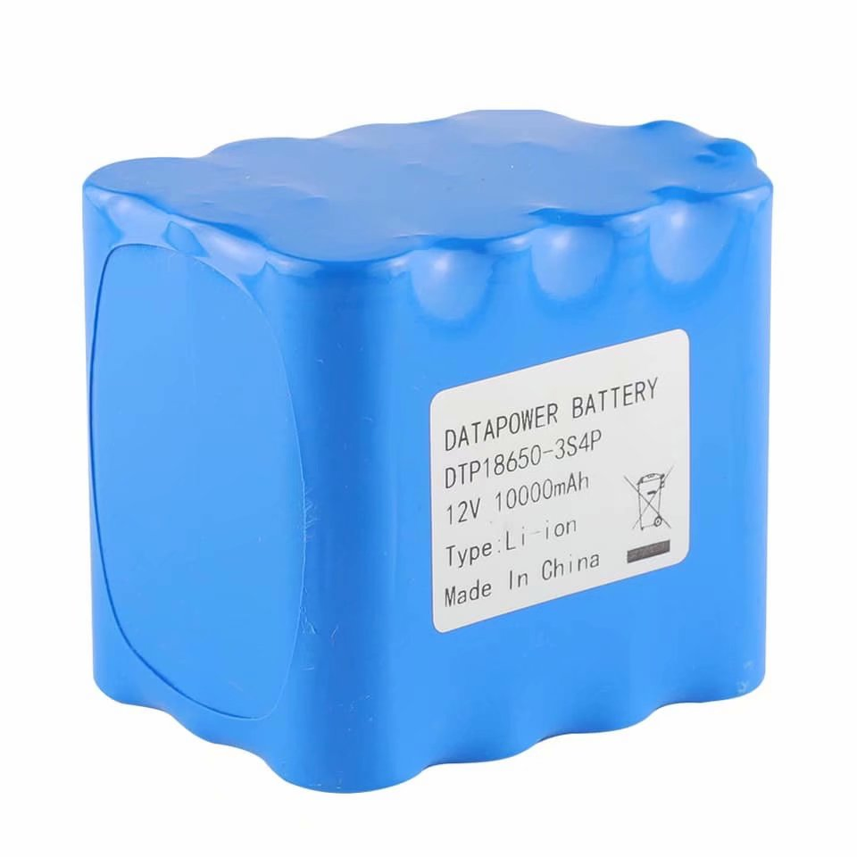 Rechargeable Li-ion 18650 3S4P 12V 10.4Ah Lithium Ion Battery Pack for Ebike