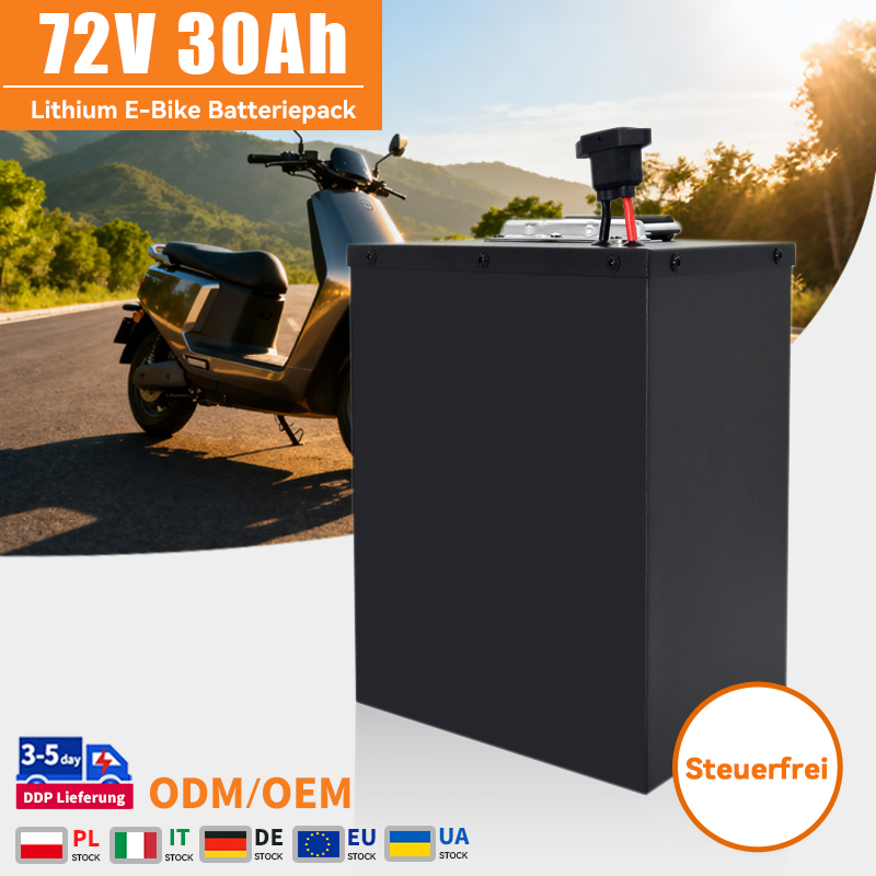 72V 30ah Rechargeable Battery Pack 60V 20ah 50ah 100ah for Ebike E-Scooter Electric Motorcycle