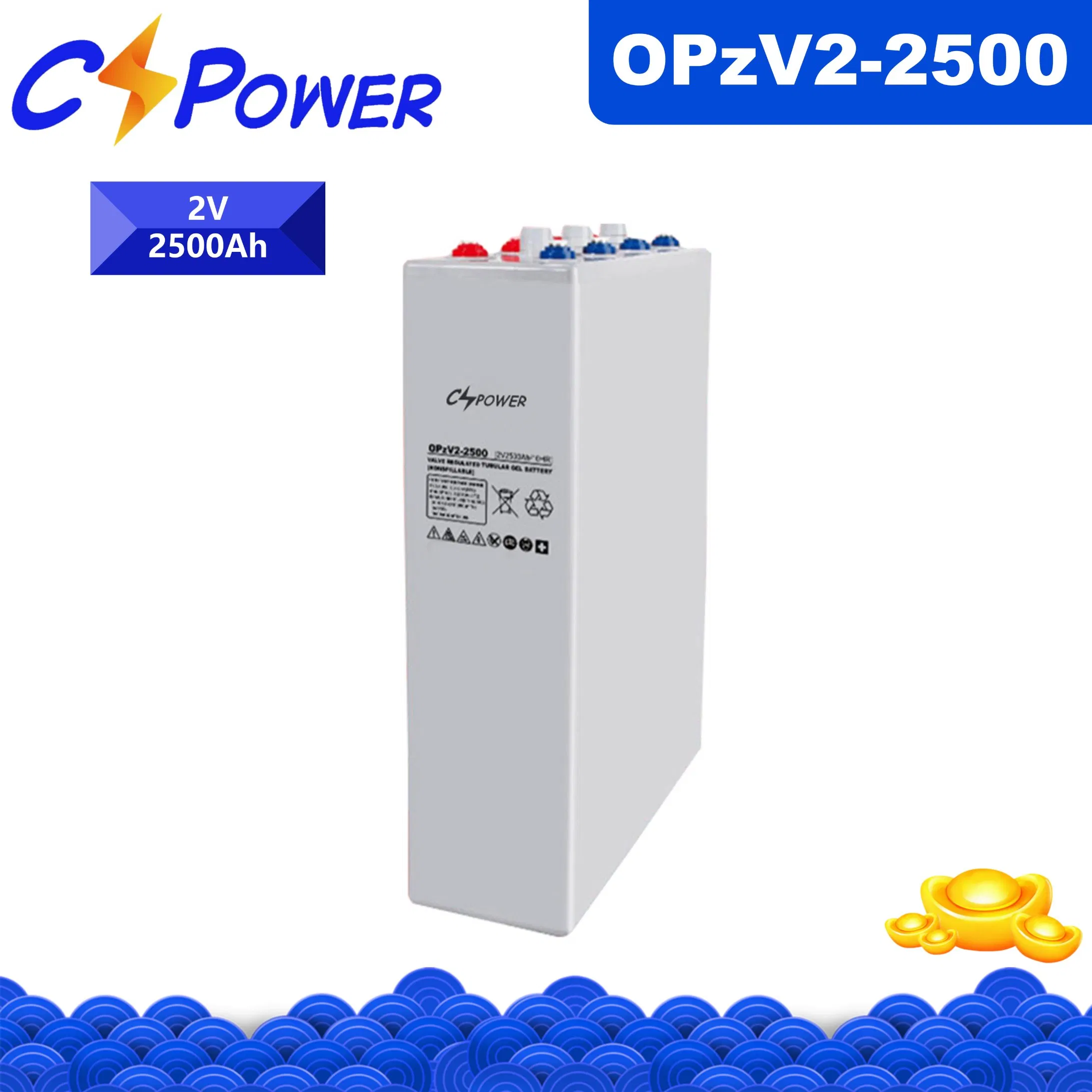 Cspower Opzv Tubular Gel Battery for Solar Power/Industrial Backup 2V 2000ah/2500ah/3000ah